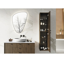 JUNGBORN Hoge badkamerkast PRIMUS met greep 350x1550x350 mm noten