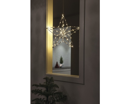 Decoratieve ster met verlichting voor raam