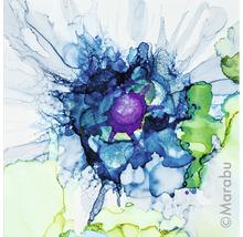 Abstract schilderij met bloemmotieven