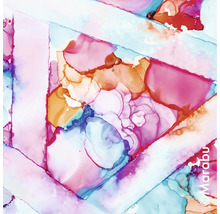 Abstract driehoekig patroon met aquarelverf