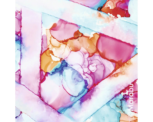 Abstract driehoekig patroon met aquarelverf