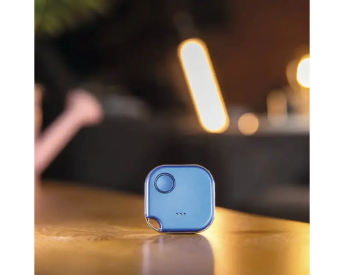 Blauwe sleutelvinder voor objecttracering