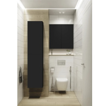 JUNGBORN Hoge badkamerkast 1800x400x126 mm zwart