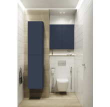 JUNGBORN Hoge badkamerkast 1800x400x126 mm navy blauw