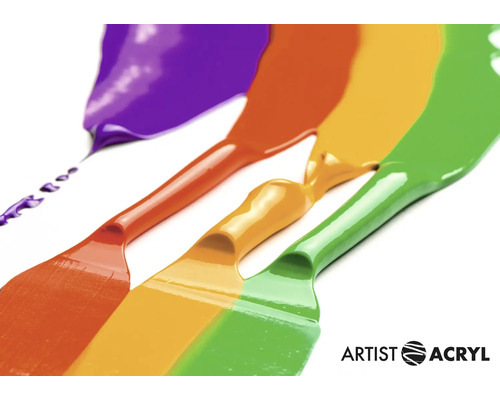 Close-up van acrylverf in verschillende kleuren