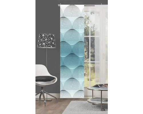 Decoratief schuifgordijn met geometrisch patroon voor raam