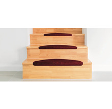 Houten trap met trapmatten
