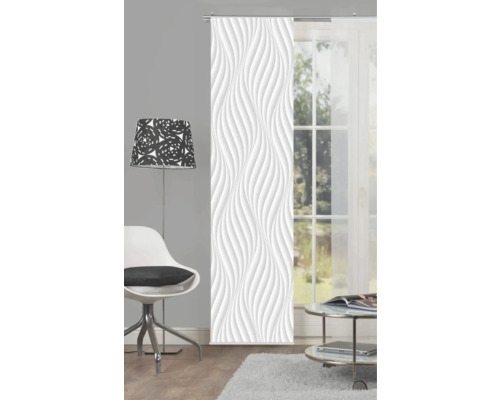 Decoratief schuifgordijn met golfpatroon voor raam