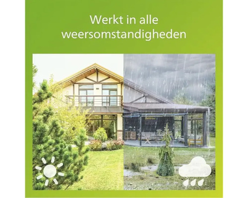 Werkt in alle weersomstandigheden