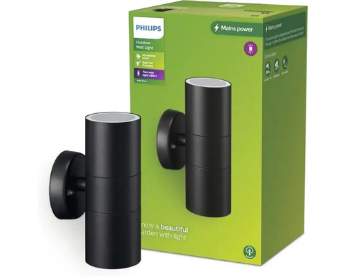 Philips buitenwandlamp en productverpakking