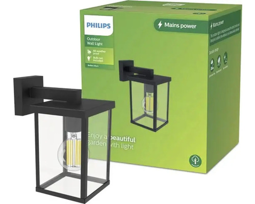 Philips buitenwandlamp met lampbehuizing en productverpakking