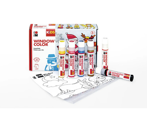 Marabu Kids Window Color set met sjablonen