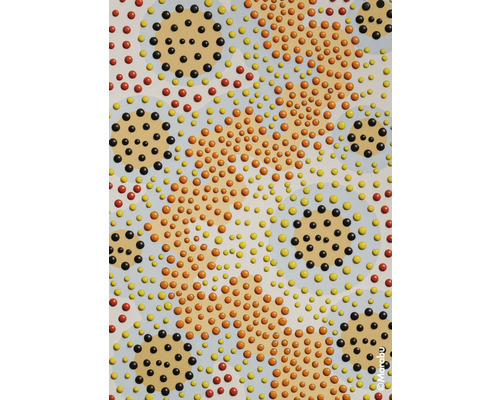 Abstract stippenpatroon met meerdere kleuren als decoratieartikel