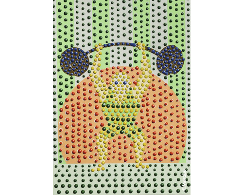 Schilderij van een oude telefoonschijf met stippen