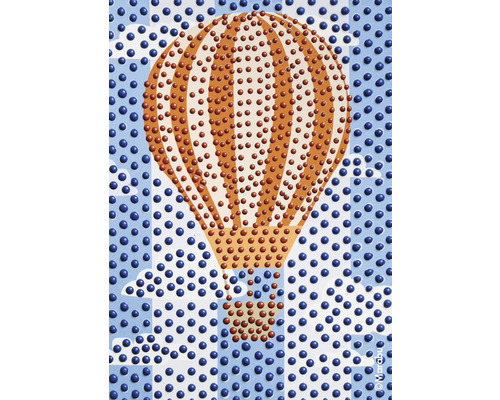 Decoratief ballonmotief met stippenpatroon