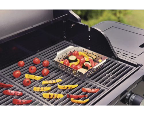 Groenten op grill met groenteschaal