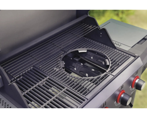 Barbecue met grillrooster en warmhoudrek