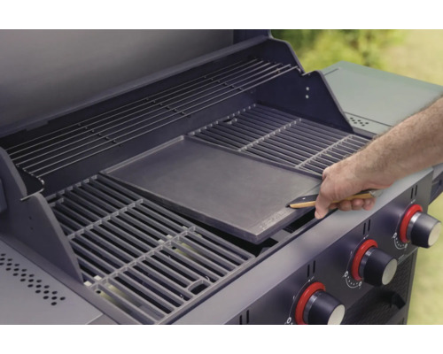 Gasbarbecue met bakplaat en grillrooster