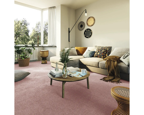 Woonkamer met vloerbedekking, bank en salontafel