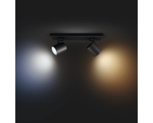 Plafondlamp met twee spots