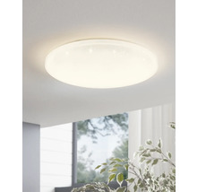 Witte LED plafondlamp in de woonkamer