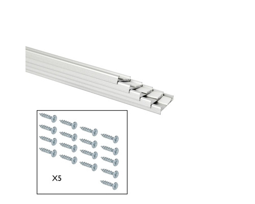 Meerdere latten met schroeven