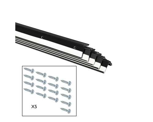 Borstelafdichting met schroeven