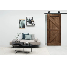 BARNDOOR set op maat vintage bruin wales + spaak rail-thumb-0