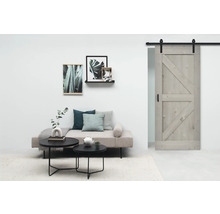 BARNDOOR set op maat vintage grijs wales + basic rail-thumb-0