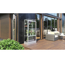 VITAVIA Muurkas Polis 350 Veiligheidsglas- fundering- 81x43 cm aluminium