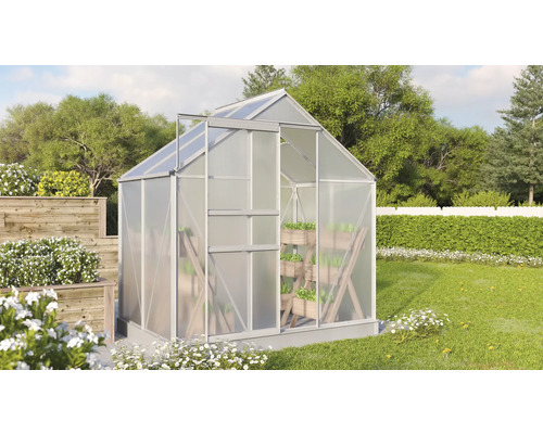 VITAVIA Tuinkas Comet 2500 polycarbonaat 4 mm alu, 195x131x197 cm