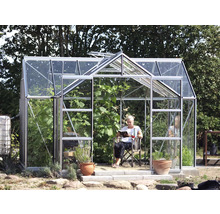 Kas met planten en een persoon