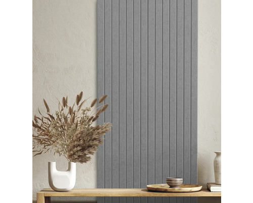 Akoestisch paneel Talud vilt Brain 120x60 cm Grijze wandpanelen met houtstructuur als decoratie
