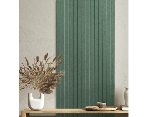 Akoestisch paneel Talud vilt Basilico 120x60 cm Decoratieve plaat met houtlook en verticale groeven voor een wand