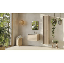 DIFFERNZ Hoge badkamerkast Elin 160x36x30 cm eiken