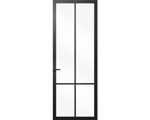 BERKVENS Binnendeur Verdi Light 703 Opdek rechts zwart afgelakt met grijs glas 250 x 93 cm