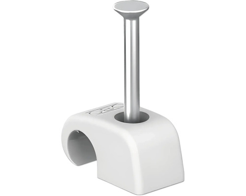 OBO Spijkerclip 7-12 mm grijs, 200 stuks Nagelclip met nagel