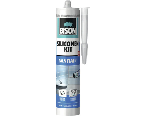 BISON Sanitair siliconenkit transparant grijs 300 ml