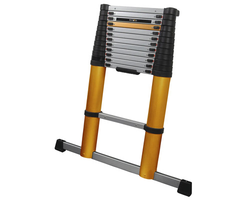 Uitgeschoven aluminium telescoopladder
