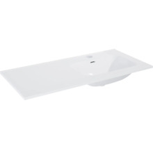 Rechthoekige wastafel voor de badkamer