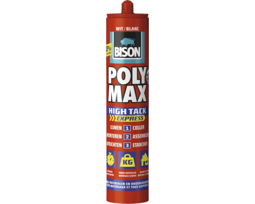 BISON Poly max® high tack wit 425 g