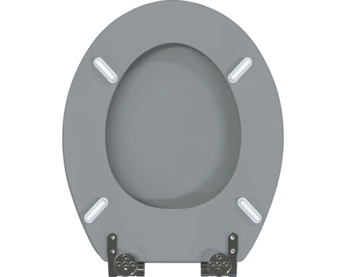 Toiletbril van kunststof met roestvrijstalen scharnieren