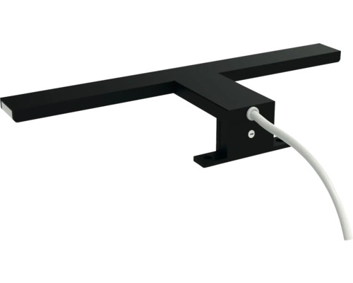 Zwarte LED opbouwlamp met stroomkabel