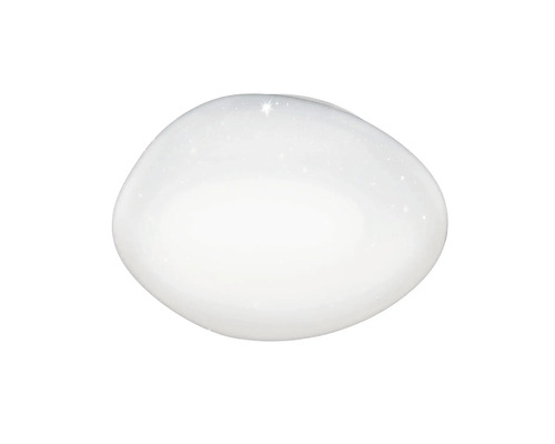 Plafondlamp van glas in ovale vorm