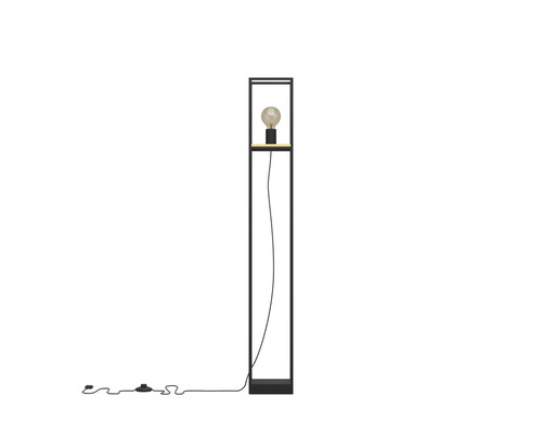 Slanke staande lamp met gloeilamp