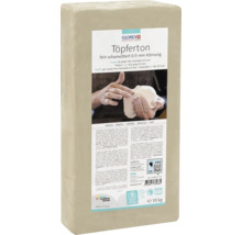 Glorex pottenbakkersklei, fijn chamotte, 0.5 mm korrel, 10 kg