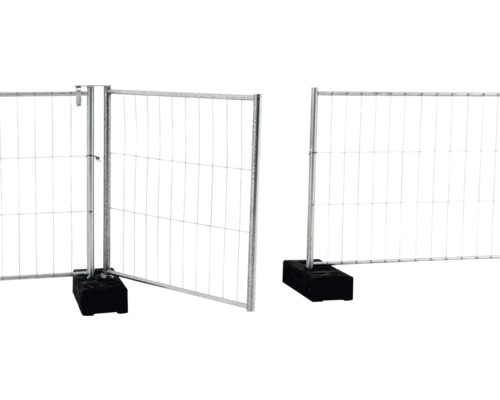 Bouwhek met gaas en voet