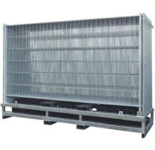 Bouwhek op pallet voor bouwplaatsbeveiliging