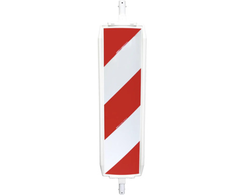 Waarschuwingsbord met rood-witte strepen voor verkeersveiligheid