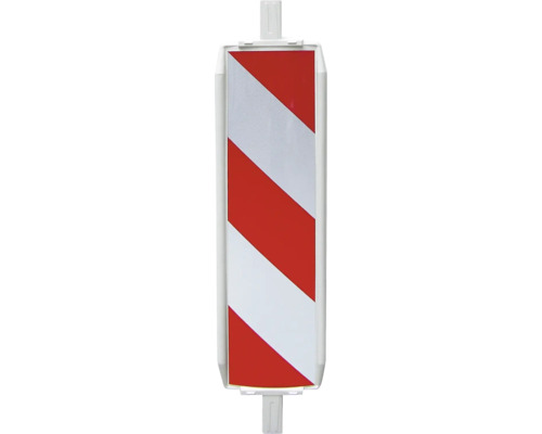 Waarschuwingsbaken met rood-witte strepen